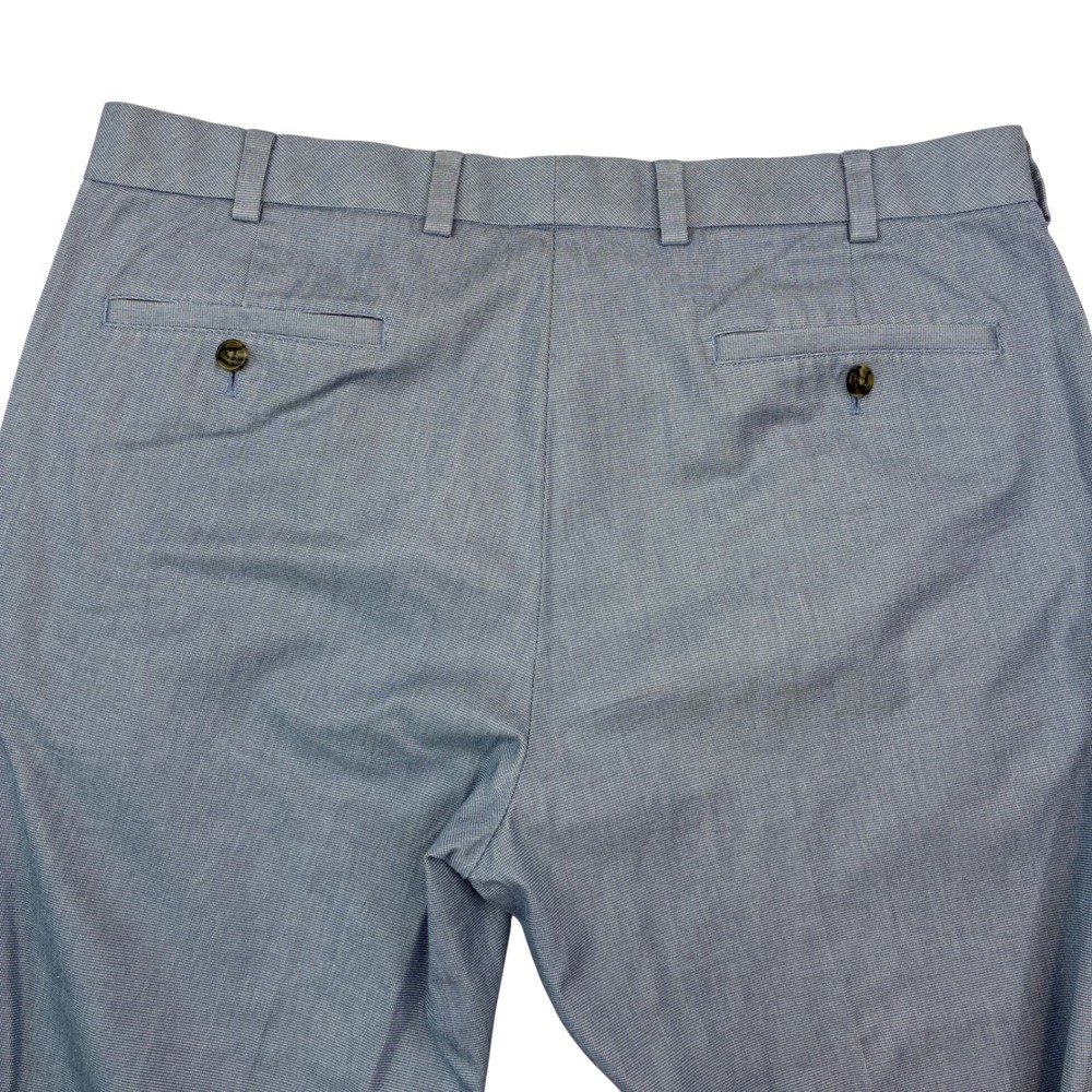 Brooks Brothers Milano Pants Mens 36x30‎ Blue Grey Supima Cotton Stretch Chino - Picture 6 of 10